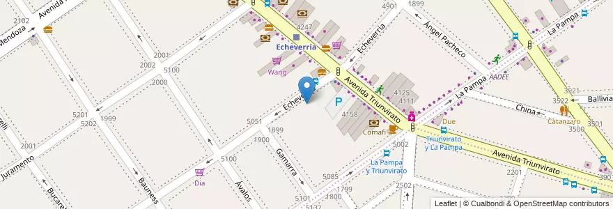 Mapa de ubicacion de Escuela Primaria Común 09 Dominguito, Villa Urquiza en Аргентина, Буэнос-Айрес, Comuna 12, Буэнос-Айрес.