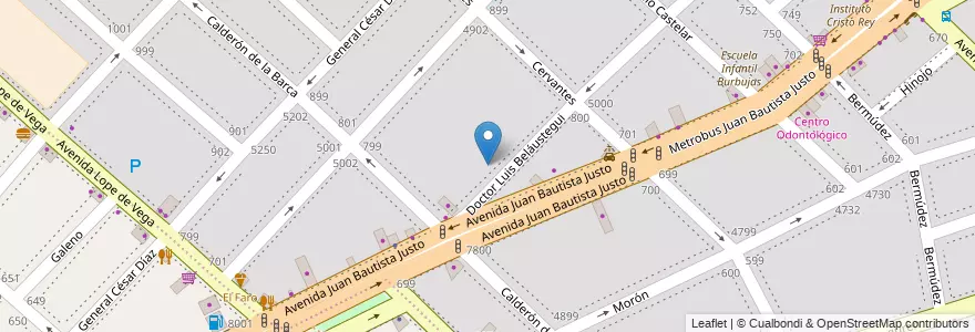 Mapa de ubicacion de Escuela Primaria Común 10 Ada Maria Elflein, Velez Sarsfield en アルゼンチン, Ciudad Autónoma De Buenos Aires, ブエノスアイレス, Comuna 10.