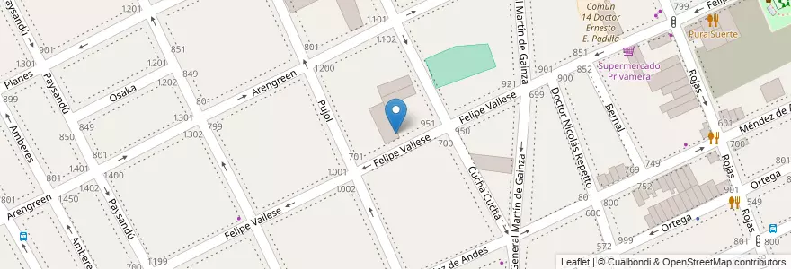 Mapa de ubicacion de Escuela Primaria Común 10 Arq. Mario Jose Buschiazzo, Caballito en アルゼンチン, Ciudad Autónoma De Buenos Aires, ブエノスアイレス, Comuna 6.