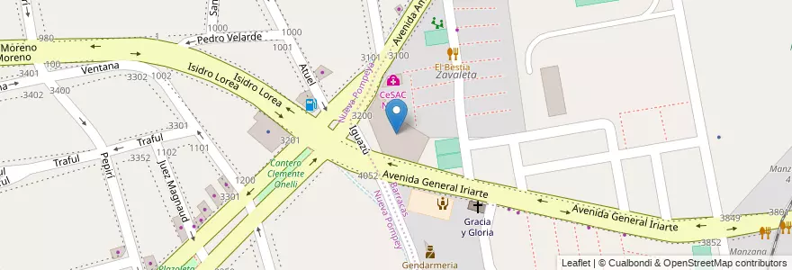 Mapa de ubicacion de Escuela Primaria Común 10 Deán Diego Estanislao de Zavaleta, Barracas en Аргентина, Буэнос-Айрес, Comuna 4, Буэнос-Айрес.