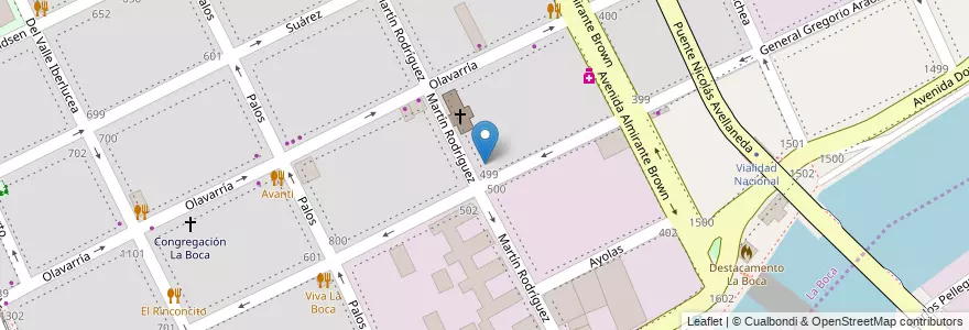 Mapa de ubicacion de Escuela Primaria Común 10 Gral. Araoz de Lamadrid, Boca en الأرجنتين, Ciudad Autónoma De Buenos Aires, Comuna 4, Buenos Aires.