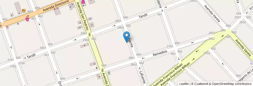 Mapa de ubicacion de Escuela Primaria Común 10 Ing. Octavio S. Pico, Flores en آرژانتین, Ciudad Autónoma De Buenos Aires, Comuna 7, Buenos Aires.