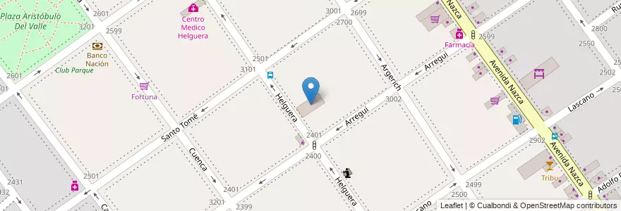 Mapa de ubicacion de Escuela Primaria Común 10 Jose Ernesto Galloni, Villa del Parque en Аргентина, Буэнос-Айрес, Буэнос-Айрес, Comuna 11.