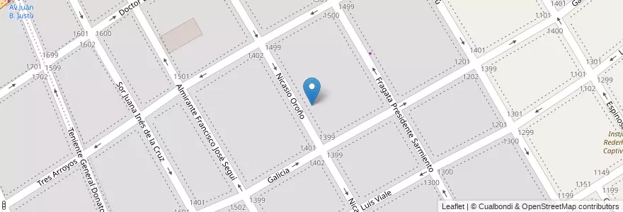 Mapa de ubicacion de Escuela Primaria Común 11 José Ignacio Gorriti, Caballito en Argentina, Ciudad Autónoma De Buenos Aires, Buenos Aires, Comuna 6.
