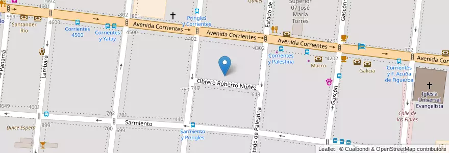 Mapa de ubicacion de Escuela Primaria Común 11 Provincia de Jujuy, Almagro en Argentine, Ciudad Autónoma De Buenos Aires, Comuna 5, Buenos Aires.