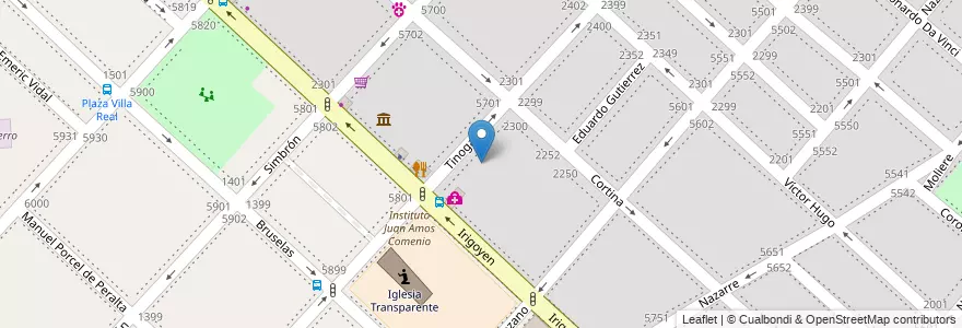 Mapa de ubicacion de Escuela Primaria Común 14 Simón Bolívar, Villa Real en Arjantin, Ciudad Autónoma De Buenos Aires, Buenos Aires, Comuna 10.