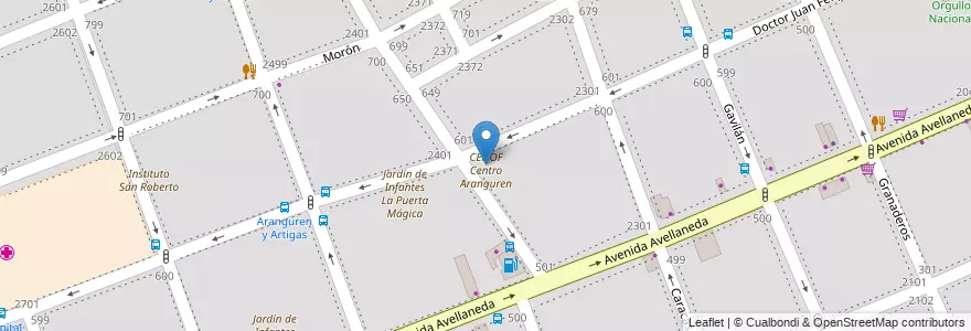 Mapa de ubicacion de Escuela Primaria Común 15 Cnel. C. T. Sourigues, Flores en الأرجنتين, Ciudad Autónoma De Buenos Aires, Comuna 7, Buenos Aires.