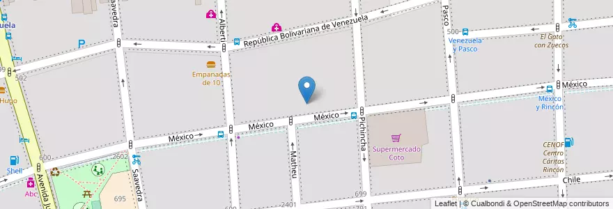 Mapa de ubicacion de Escuela Primaria Común 15 Francisco Narciso de Laprida, Balvanera en Argentinien, Ciudad Autónoma De Buenos Aires, Comuna 3, Buenos Aires.