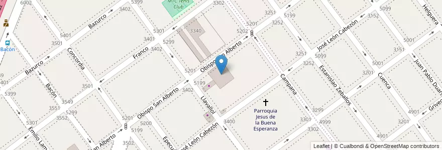 Mapa de ubicacion de Escuela Primaria Común 15 República Bolivariana de Venezuela, Villa Devoto en آرژانتین, Ciudad Autónoma De Buenos Aires, Buenos Aires, Comuna 11.