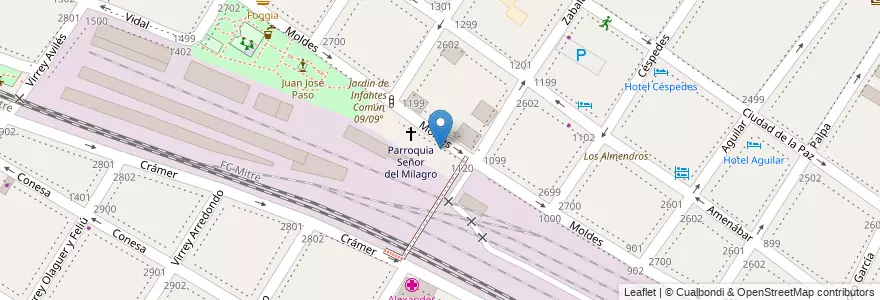 Mapa de ubicacion de Escuela Primaria Común 16 Capitan de Fragata Carlos María Moyano, Colegiales en الأرجنتين, Ciudad Autónoma De Buenos Aires, Buenos Aires, Comuna 13.