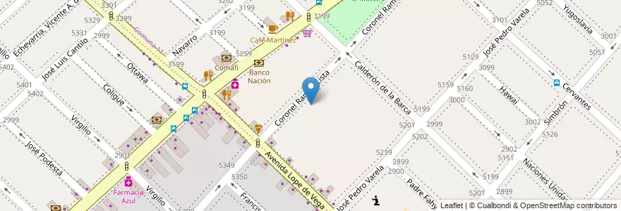 Mapa de ubicacion de Escuela Primaria Común 16 Rdo. Padre Agustín P. Nores, Villa Devoto en アルゼンチン, Ciudad Autónoma De Buenos Aires, ブエノスアイレス, Comuna 10.