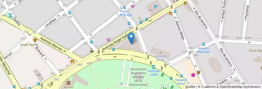 Mapa de ubicacion de Escuela Primaria Común 17 Presidente Uriburu, Caballito en Argentine, Ciudad Autónoma De Buenos Aires, Buenos Aires, Comuna 6.