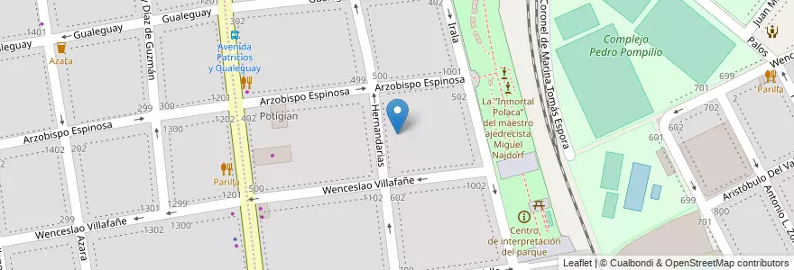 Mapa de ubicacion de Escuela Primaria Común 18 Provincia de La Rioja, Boca en 阿根廷, Ciudad Autónoma De Buenos Aires, Comuna 4, 布宜诺斯艾利斯.