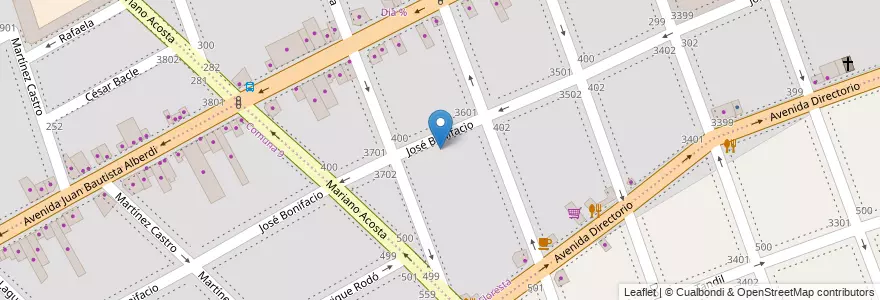 Mapa de ubicacion de Escuela Primaria Común 19 Fragata ARA Libertad, Floresta en 阿根廷, Ciudad Autónoma De Buenos Aires, Comuna 9, 布宜诺斯艾利斯, Comuna 10.