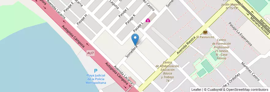 Mapa de ubicacion de Escuela Primaria Común 19 Jose Martí, Villa Soldati en Argentina, Autonomous City Of Buenos Aires, Autonomous City Of Buenos Aires, Comuna 8.