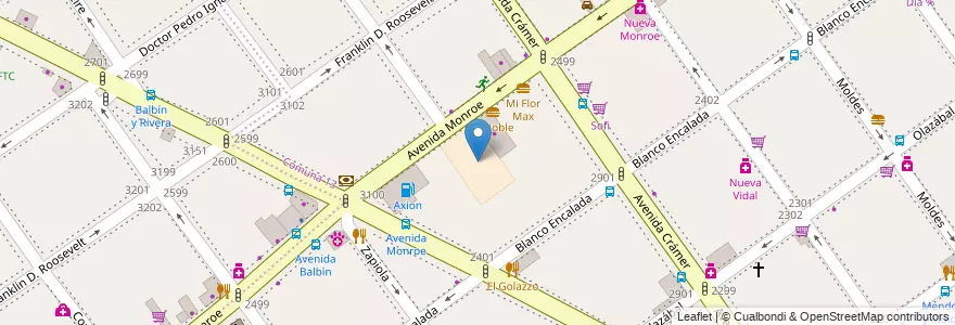 Mapa de ubicacion de Escuela Primaria Común 19 Pablo A. Pizzurno, Belgrano en Arjantin, Ciudad Autónoma De Buenos Aires, Buenos Aires, Comuna 13.