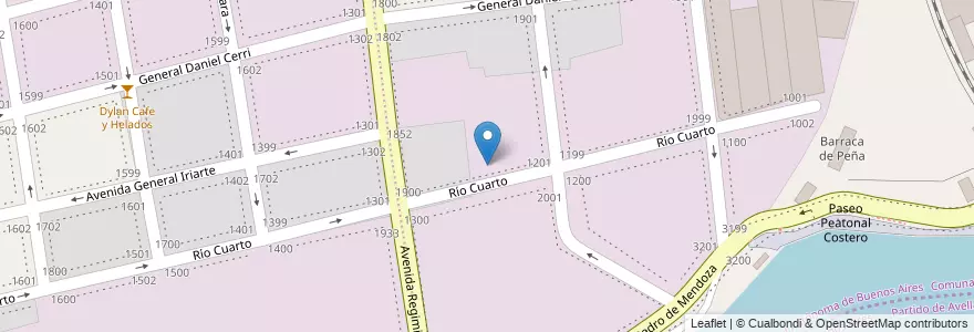 Mapa de ubicacion de Escuela Primaria Común 19 República Italiana, Boca en Arjantin, Ciudad Autónoma De Buenos Aires, Partido De Avellaneda, Comuna 4, Buenos Aires.