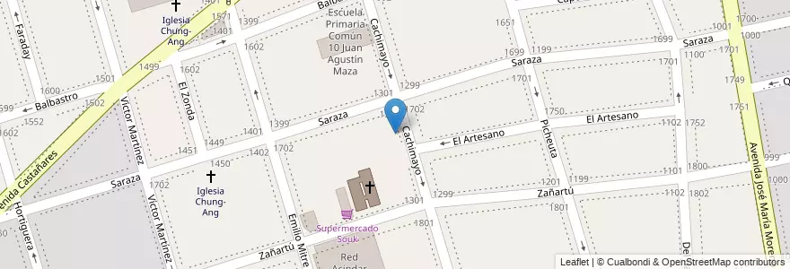 Mapa de ubicacion de Escuela Primaria Común 23 Canadá, Parque Chacabuco en Argentine, Ciudad Autónoma De Buenos Aires, Comuna 7, Buenos Aires.