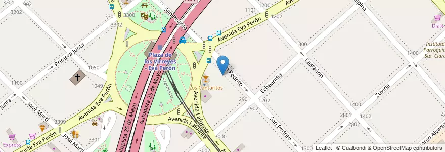 Mapa de ubicacion de Escuela Primaria Común 23 Gral. de División Manuel N. Savio, Flores en 阿根廷, Ciudad Autónoma De Buenos Aires, Comuna 7, 布宜诺斯艾利斯.