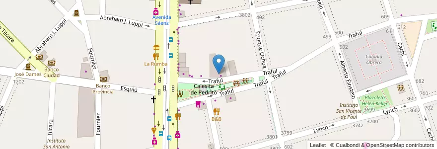 Mapa de ubicacion de Escuela Primaria Común 23 Lorenzo Anadón, Nueva Pompeya en آرژانتین, Ciudad Autónoma De Buenos Aires, Comuna 4, Buenos Aires.