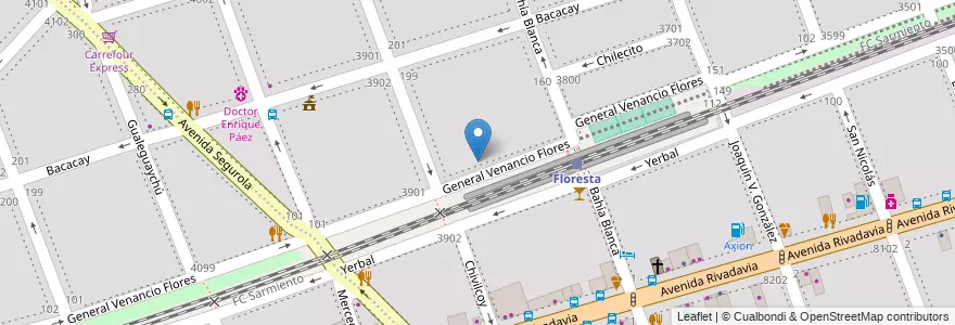 Mapa de ubicacion de Escuela Primaria Común 23 Saturnino Segurola en Argentina, Ciudad Autónoma De Buenos Aires, Buenos Aires, Comuna 10.