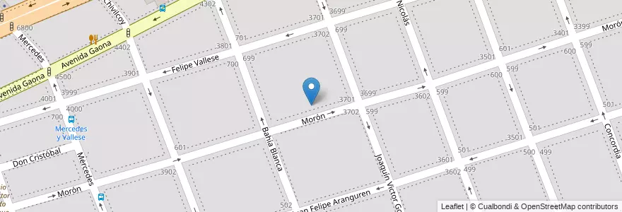 Mapa de ubicacion de Escuela Primaria Común 24 Padre Castañeda, Floresta en الأرجنتين, Ciudad Autónoma De Buenos Aires, Buenos Aires, Comuna 10.