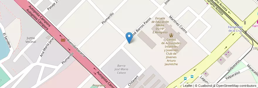 Mapa de ubicacion de Escuela Primaria Común 24, Villa Soldati en Argentinien, Ciudad Autónoma De Buenos Aires, Buenos Aires, Comuna 8.