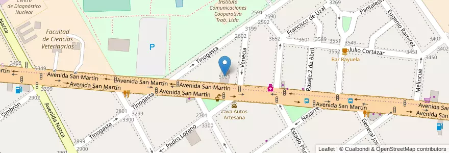 Mapa de ubicacion de Escuela Primaria Común 25 Carmen Sonda de Pandolfini, Agronomia en الأرجنتين, Ciudad Autónoma De Buenos Aires, Buenos Aires, Comuna 11, Comuna 15.