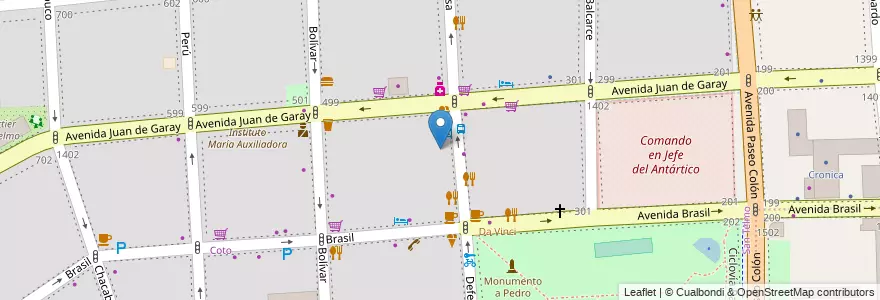 Mapa de ubicacion de Escuela Primaria Común 27 Deán Funes, San Telmo en アルゼンチン, Ciudad Autónoma De Buenos Aires, Comuna 1, ブエノスアイレス.