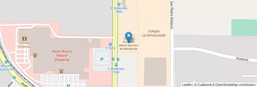 Mapa de ubicacion de Escuela Primaria María Sanchez de Mendeville en Argentine, Córdoba, Departamento Capital, Pedanía Capital, Córdoba, Municipio De Córdoba.