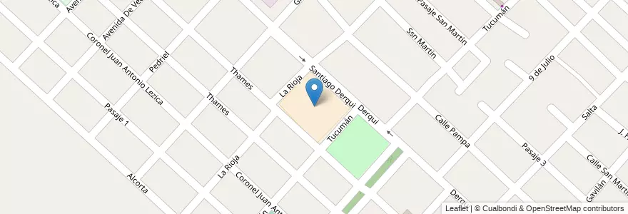 Mapa de ubicacion de Escuela Primaria N° 115. Barrio Almafuerte en Arjantin, Buenos Aires, Partido De La Matanza, San Justo.