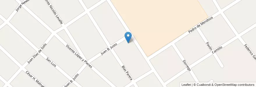 Mapa de ubicacion de Escuela Primaria N° 18 en Argentinië, Buenos Aires, Partido De José C. Paz.