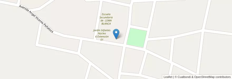 Mapa de ubicacion de Escuela Primaria N° 186 Coronel Felipe Varela en 阿根廷, La Rioja, Departamento General Belgrano.
