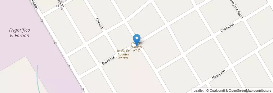 Mapa de ubicacion de Escuela Primaria N* 2 en アルゼンチン, ブエノスアイレス州, Partido De Esteban Echeverría, Monte Grande.