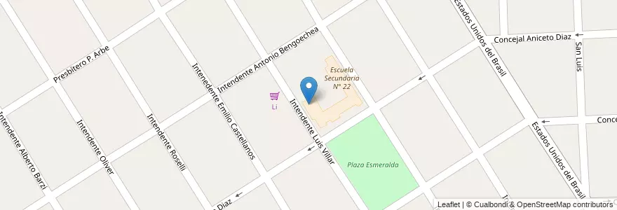 Mapa de ubicacion de Escuela Primaria N° 20 Republica de Chile en 아르헨티나, 부에노스아이레스주, Partido De Florencio Varela, Florencio Varela.