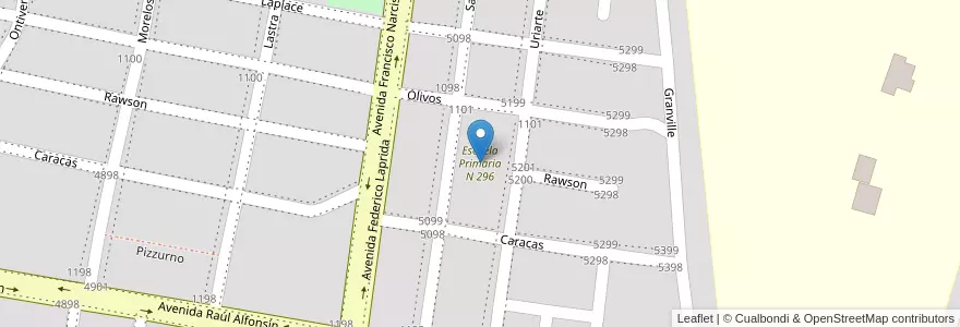 Mapa de ubicacion de Escuela Primaria N 296 en Argentinien, Corrientes, Departamento Capital, Corrientes, Corrientes.