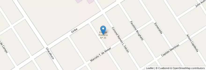 Mapa de ubicacion de Escuela Primaria N* 35 en Arjantin, Buenos Aires, Partido De José C. Paz.