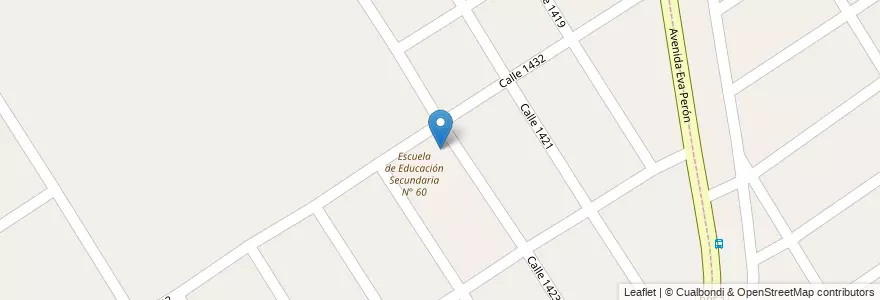 Mapa de ubicacion de Escuela Primaria N* 36 en Argentinien, Provinz Buenos Aires, Partido De Florencio Varela, Villa Brown.