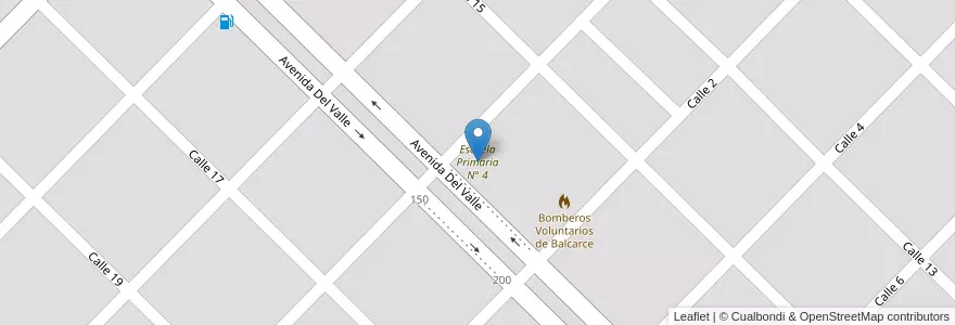 Mapa de ubicacion de Escuela Primaria N° 4 en الأرجنتين, بوينس آيرس, Partido De Balcarce.