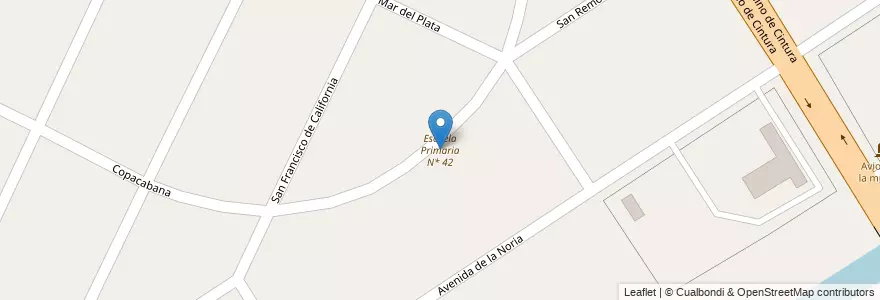 Mapa de ubicacion de Escuela Primaria N* 42 en Arjantin, Buenos Aires, Partido De Esteban Echeverría, 9 De Abril.