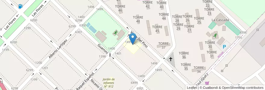 Mapa de ubicacion de Escuela Primaria N° 50 Juan Gutemberg en Аргентина, Буэнос-Айрес, Partido De Avellaneda, Wilde.