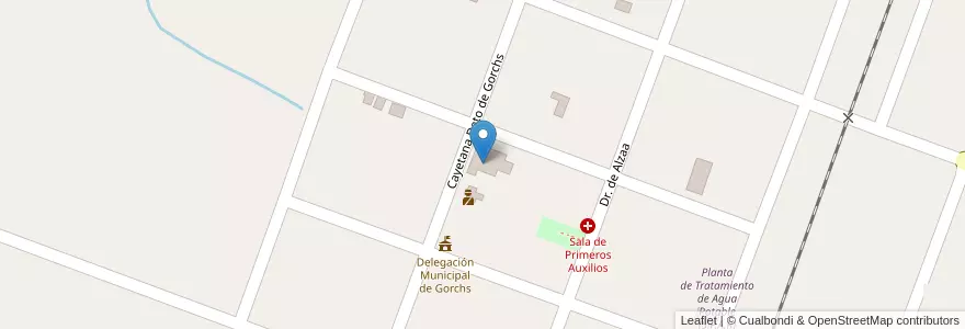 Mapa de ubicacion de Escuela Primaria N° 6 "Ricardo Gutierrez" en Argentina, Buenos Aires, Partido De General Belgrano.