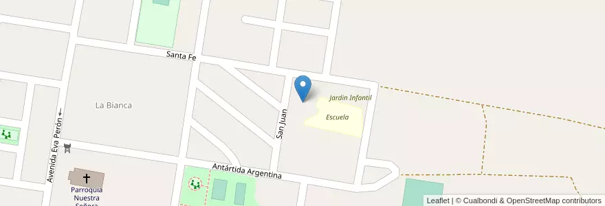 Mapa de ubicacion de Escuela Primaria N° 69 "Malvinas Argentinas" en الأرجنتين, إنتري ريوس, Departamento Concordia, Distrito Suburbios, Concordia, Concordia.