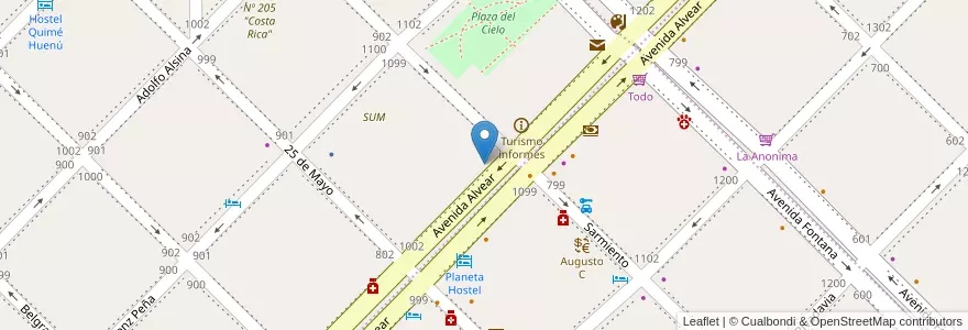 Mapa de ubicacion de Escuela Primaria N° 76 en Argentinien, Chile, Chubut, Departamento Futaleufú, Esquel.