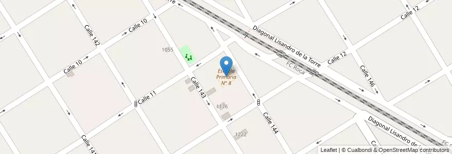Mapa de ubicacion de Escuela Primaria N° 8 en Argentinië, Buenos Aires, Partido De Berazategui, Berazategui.