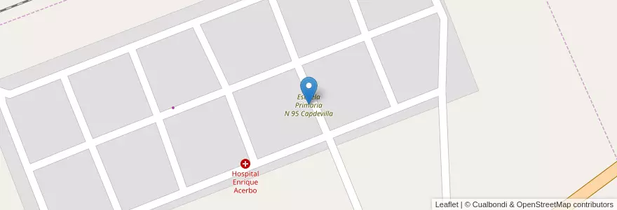 Mapa de ubicacion de Escuela Primaria N 95 Capdevilla en Argentine, Chaco, Departamento Doce De Octubre, Municipio De General Capdevila, General Capdevila.