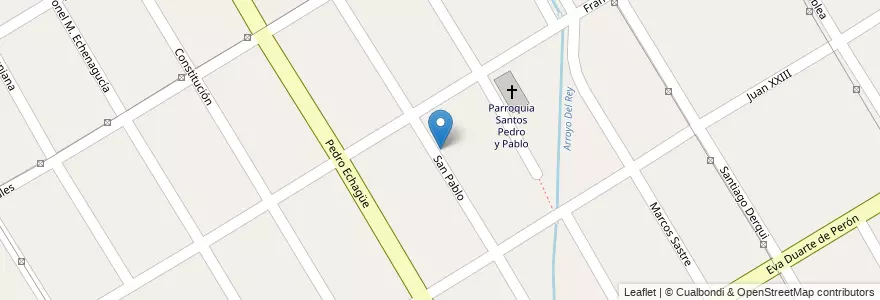 Mapa de ubicacion de Escuela Primaria N°20 Juana Paula Manso en アルゼンチン, ブエノスアイレス州, Partido De Almirante Brown, Burzaco.
