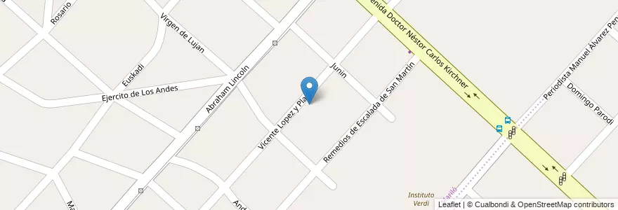 Mapa de ubicacion de Escuela Primaria N°30 en Arjantin, Buenos Aires, Partido De Moreno, Trujui.
