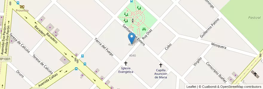 Mapa de ubicacion de Escuela Primaria N°80 "Antonio Morello" en الأرجنتين, بوينس آيرس, Partido De Morón, Morón.