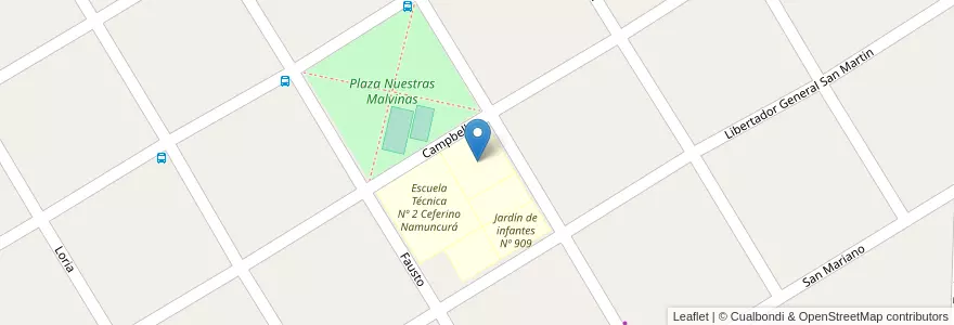 Mapa de ubicacion de Escuela Primaria Nº 24 Gabriela Mistral en الأرجنتين, بوينس آيرس, Partido De Almirante Brown, Glew.